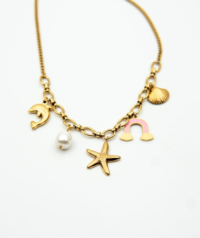 RAINBOW NECKLACE-ΚΟΛΙΕ-CHARMS-ΚΟΧΥΛΙ