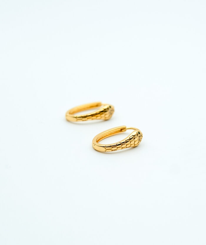 LITTLE HOOPS SNAKE - GOLD- ALL DAY JEWELRY