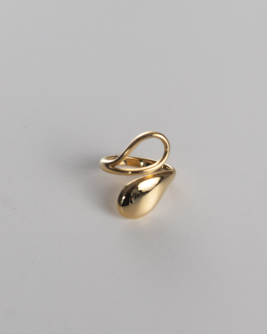 Curved Gold Ring