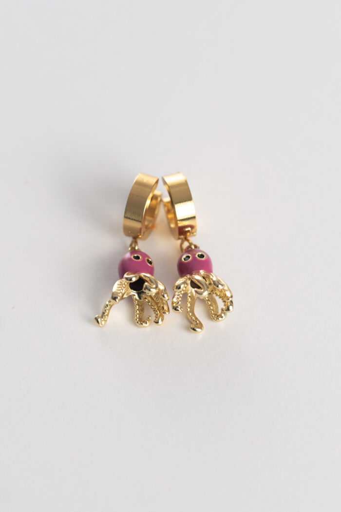 Mini Octopus Earrings Stainless Steel