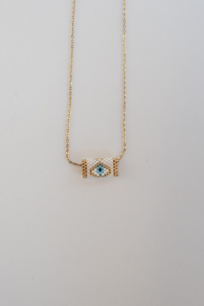 Eye Like You White Necklace