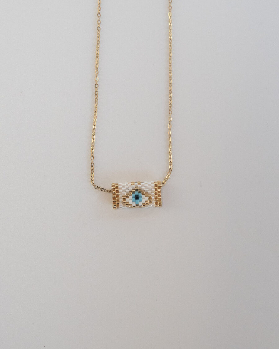 Eye Like You White Necklace
