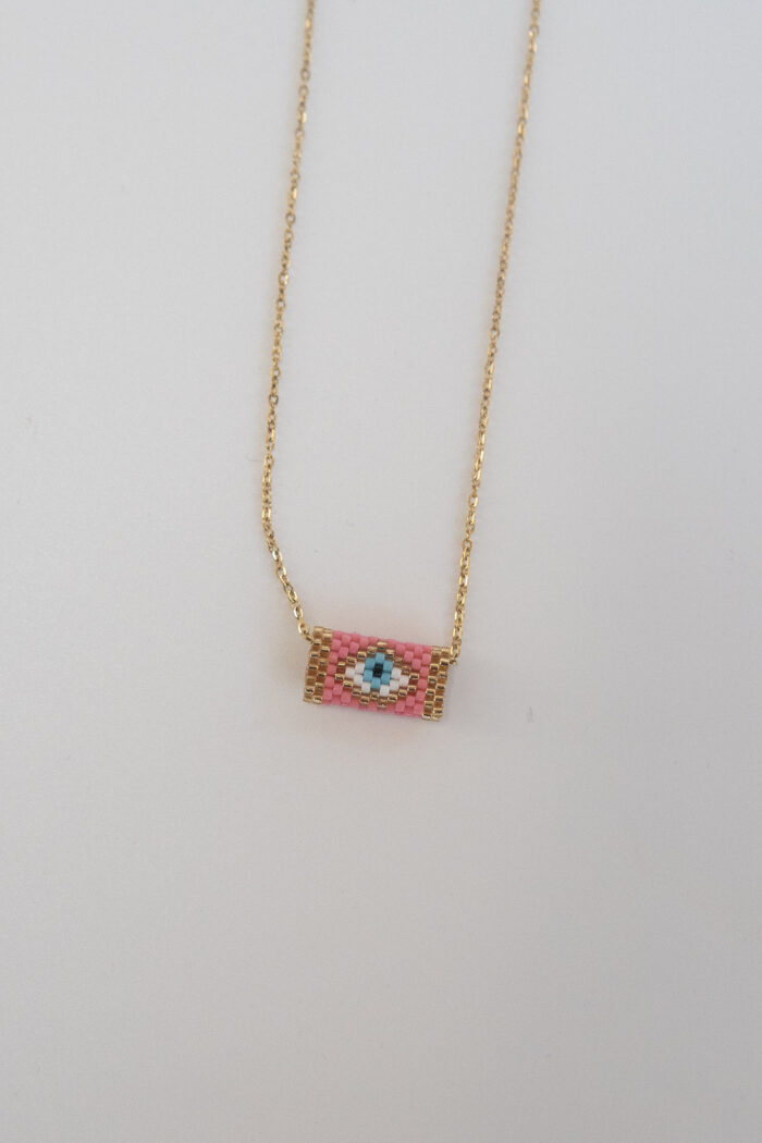 Eye Like You Pink Necklace