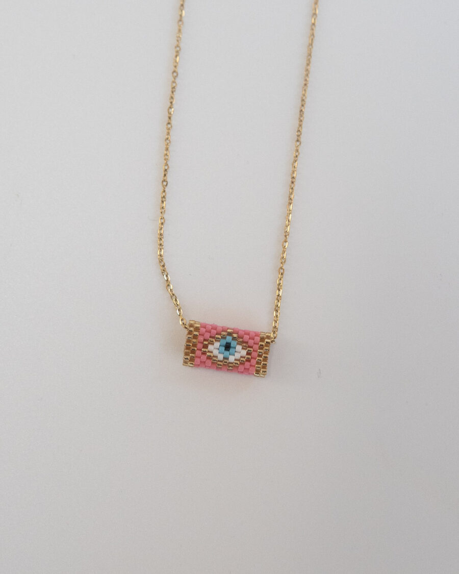Eye Like You Pink Necklace