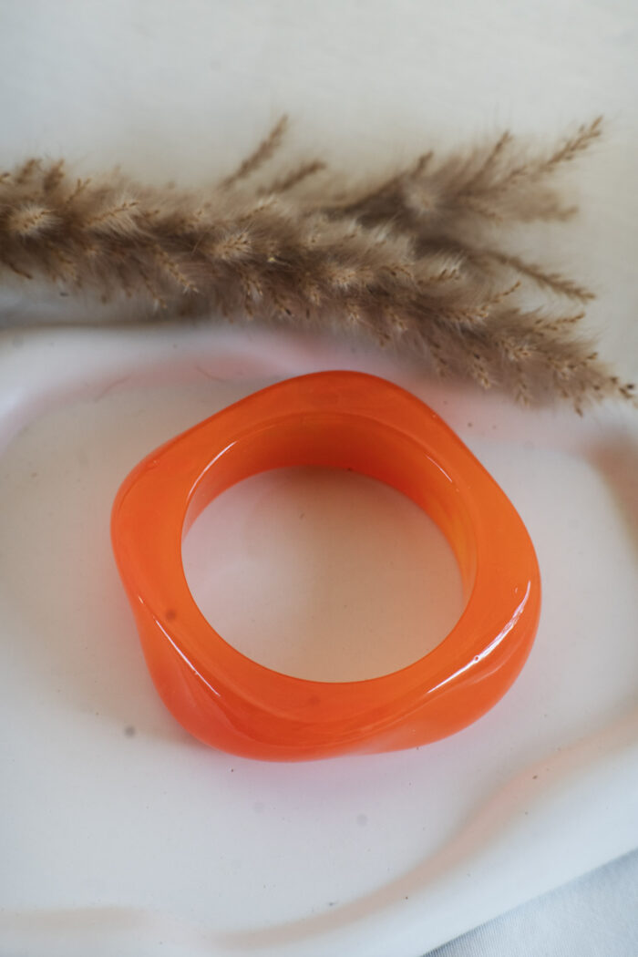 Orange Bone Bracelet