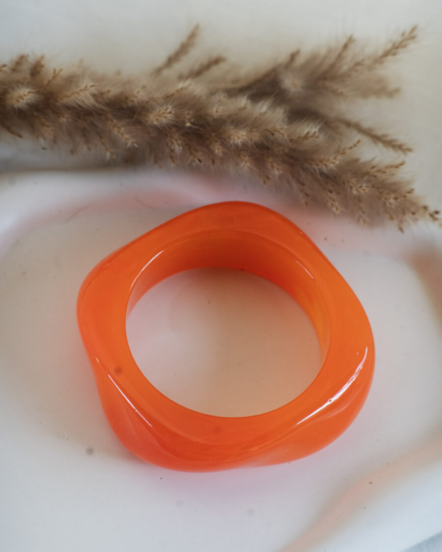 Orange Bone Bracelet