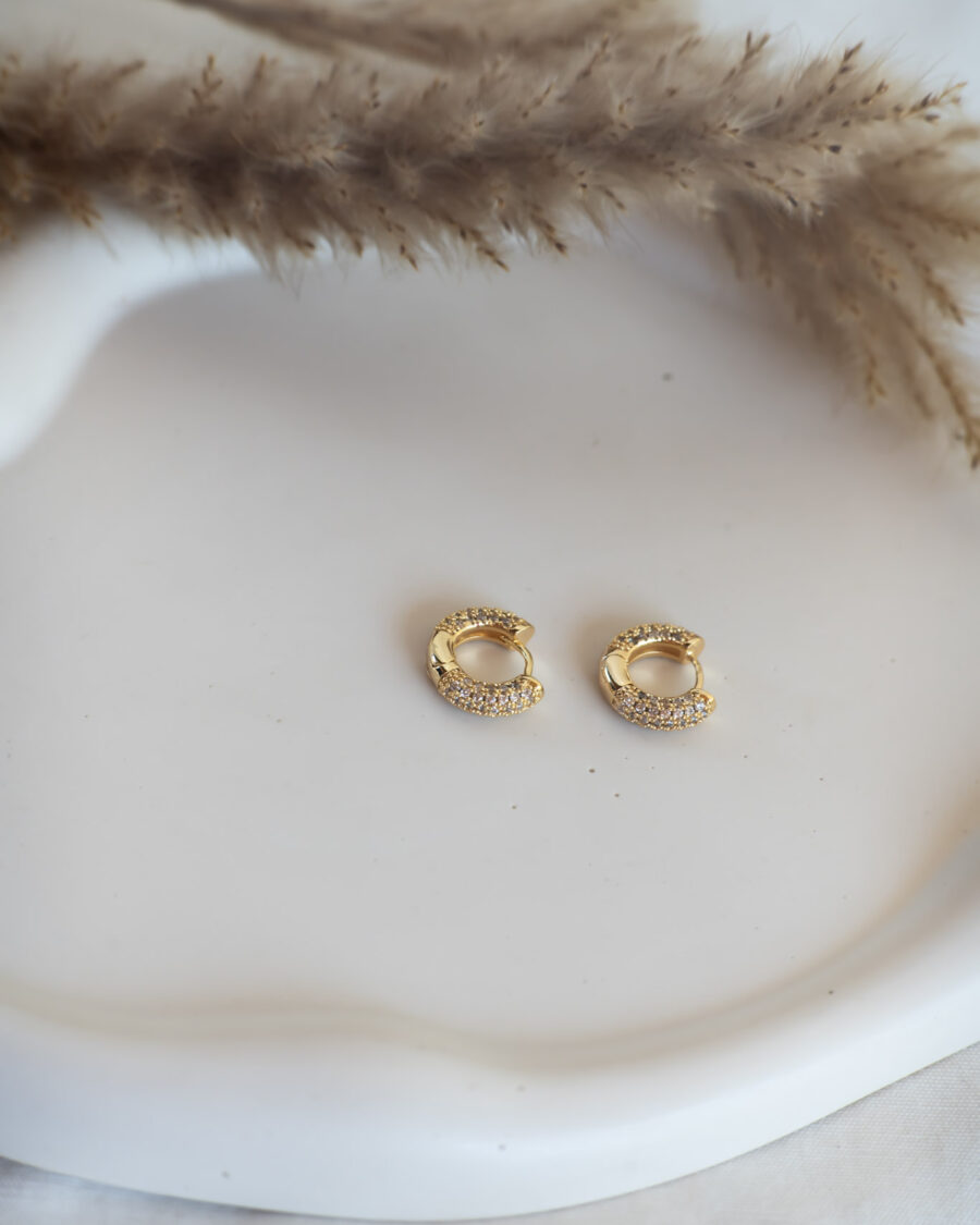 Iris Gold Earrings
