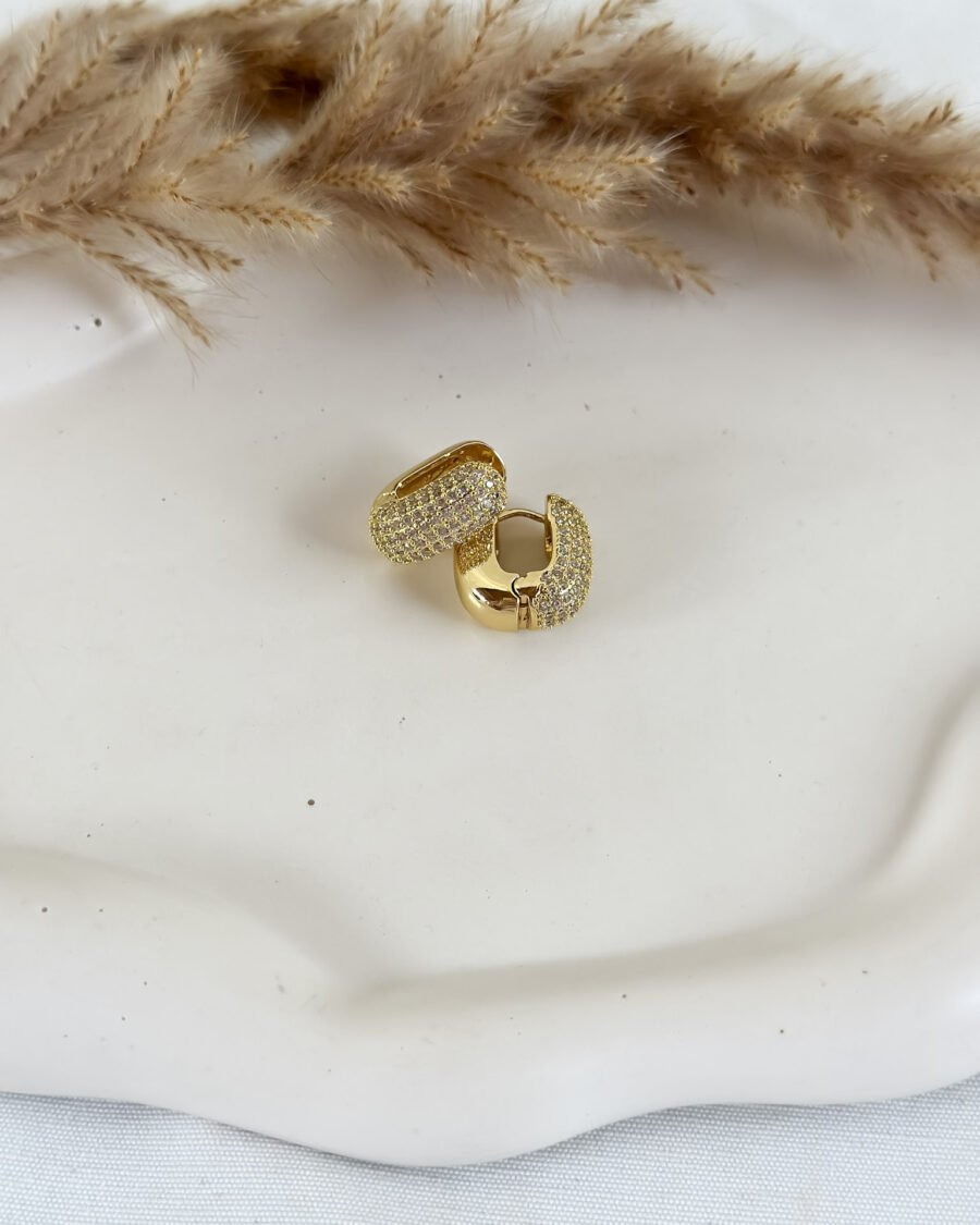 Elina Gold Hoops - Seleniajewels