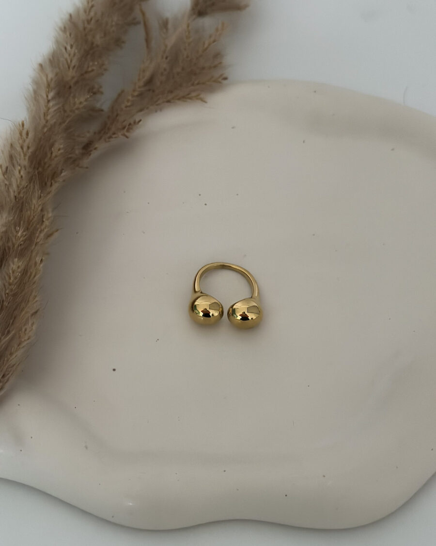Opaline Gold Ring - Seleniajewels